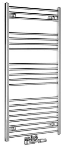 AQUALINE ALYA otopné těleso rovné 600x1188 mm, středové připojení, chrom (LLS303)