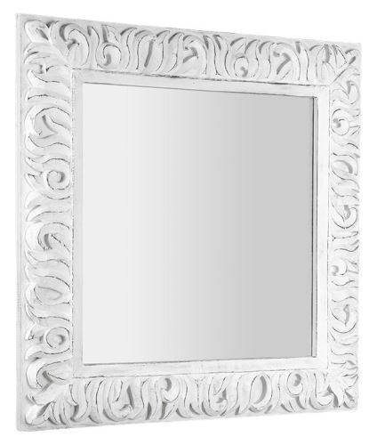 Sapho ZEEGRAS zrcadlo v rámu, 90x90cm, bílá