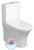 BRUCKNER LEON RIMLESS WC kombi mísa s nádržkou, spodní/zadní odpad, bílá (201.437.4)