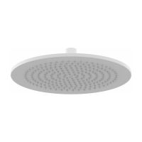RAVAK 980.10WV Hlavová sprcha kulatá, mosazná, 250 mm, White Velvet (X07P687)
