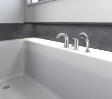 Aqualine KASIOPEA tříprvková baterie na okraj vany, chrom (1)