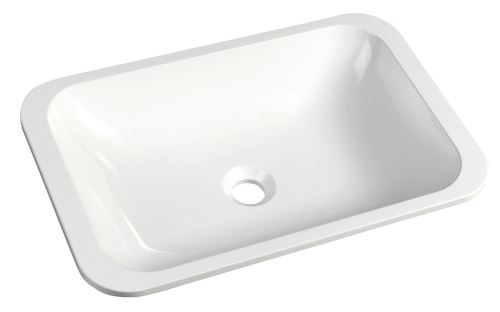 Sapho JAPURA umyvadlo 490x322mm, litý mramor, bílá, zápustné
