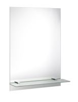 Aqualine Zrcadlo 50x70cm, včetně závěsů, s otvory pro polici Aqualine Zrcadlo 50x70cm, včetně závěsů, s otvory pro polici