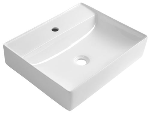AQUALINE CALLIS keramické umyvadlo na desku 52x42cm, bílá (NP372)