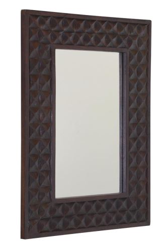SAPHO BATIK zrcadlo v rámu, 60x80cm, tmavě hnědá (IN182)