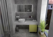 Sapho TAILOR rockstone deska 250x50 cm, provedení límce F (3)