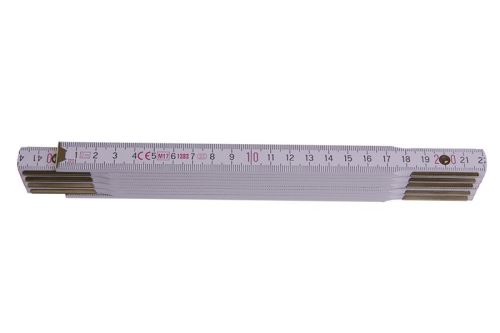 Metr skládací 2m - PROFI dřevo bílý (13020)