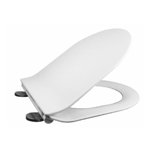 Mereo Samozavírací WC sedátko slim, duroplast, bílé, s odnímatelnými panty CLICK (CSS116)