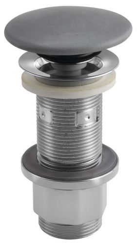 SAPHO Umyvadlová výpust 5/4“, click-clack, betonová zátka, šedá (FG917)