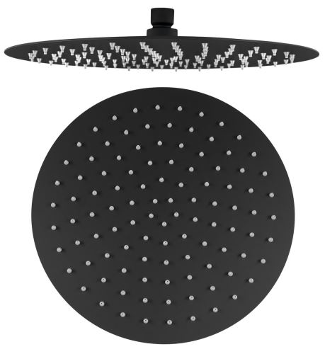 SAPHO SLIM hlavová sprcha, průměr 300mm, černá mat/nerez (MS573B)