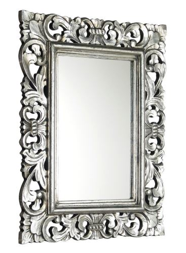 Sapho SAMBLUNG zrcadlo v rámu, 60x80cm, stříbrná