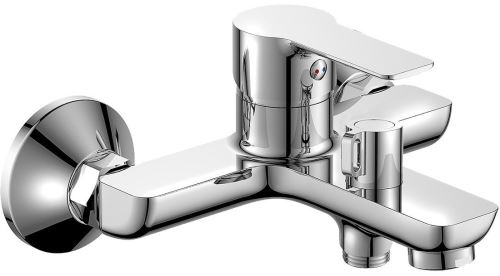 Bruckner BARON nástěnná vanová baterie, rozteč 150mm, chrom (otočný přepínač) (612.010.1)