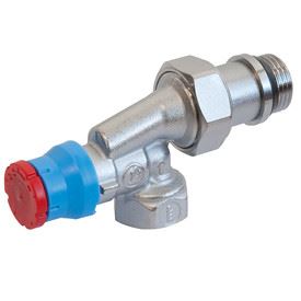 GIACOMINI R415TG Term. vent. rohový, osa hlavy přímá, s víčkem, gumové těsnění 1/2" (R415X033)