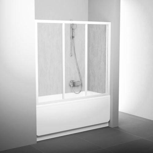 RAVAK Vanové dveře AVDP3-180 bílá+transparent (40VY0102Z1)