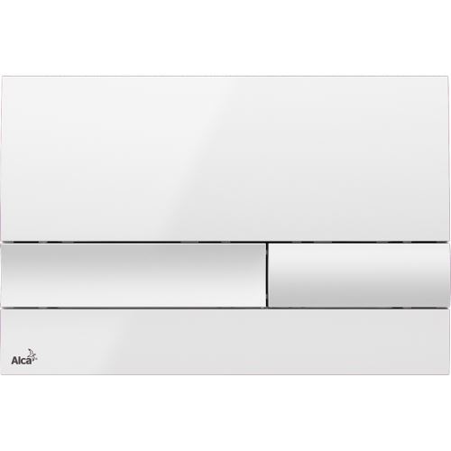 ALCADRAIN Ovládací tlačítko pro předstěnové instalační systémy, bílé (M1730)
