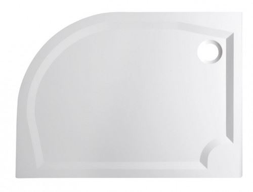GELCO RIVA sprchová vanička z litého mramoru, čtvrtkruh 120x90cm, levá (GR1290L)