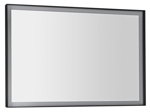 Sapho SORT LED podsvícené zrcadlo 100x70cm, matná černá