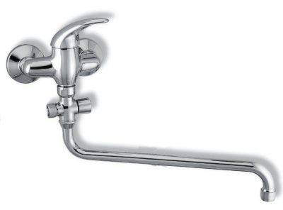 NOVASERVIS Paneláková baterie bez příslušenství 100 mm Metalia 55 chrom (55075/1,0)