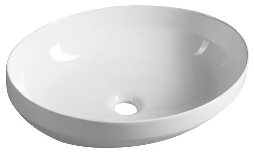 AQUALINE Keramické umyvadlo na desku 50,5x37 cm, bílá (50361)