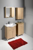 Aqualine ZOJA/KERAMIA FRESH skříňka horní 50x76x23cm, dub platin (1)