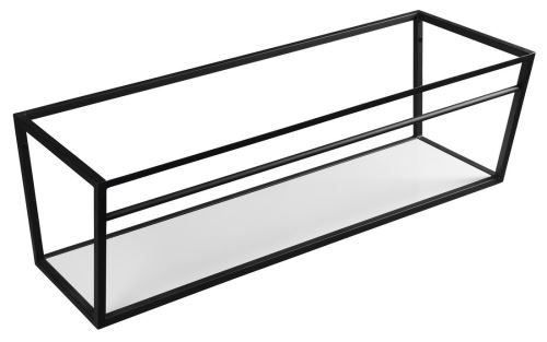 Sapho SKA konstrukce s policí 1200x400x460mm, černá mat
