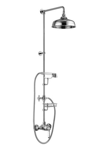 Sapho VIENNA sprch. sloup s pákovou baterií, mýdlenka, v. 1291mm, chrom