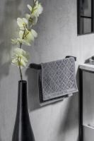 Gedy PIRENEI držák ručníků 350x66mm, černá mat (3)