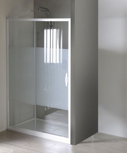 GELCO ETERNO sprchové dveře posuvné 1000mm, sklo STRIP (GE6910)