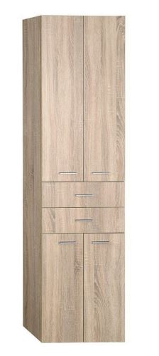 Aqualine ZOJA/KERAMIA FRESH skříňka vysoká se zásuvkami 50x184x29cm, dub platin