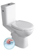 SAPHO HANDICAP WC kombi zvýšený sedák, Rimless, zadní odpad, bílá (K11-0221) SAPHO HANDICAP WC kombi zvýšený sedák, Rimless, zadní odpad, bílá (K11-0221)