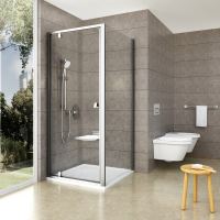RAVAK Pevná stěna PIVOT PPS 100 bright alu+Transparent (90GA0C00Z1) (3)
