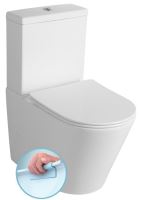 SAPHO PACO RIMLESS WC kombi mísa s nádržkou, spodní/zadní odpad, bílá (PC1012WR) SAPHO PACO RIMLESS WC kombi mísa s nádržkou, spodní/zadní odpad, bílá (PC1012WR)