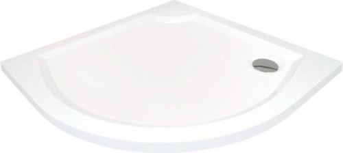 GELCO LAURA90 sprchová vanička z litého mramoru, čtvrtkruh 90x90x4cm, R500 (GL509)