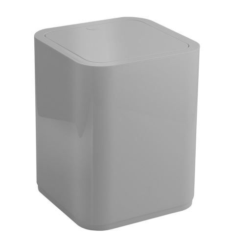 GEDY SEVENTY odpadkový koš výklopný, 8 l,  plast ABS, šedá (630908)