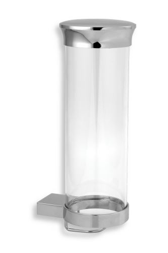 NOVASERVIS Zásobník na kosmetické tampony sklo Metalia 9 chrom (0972,0)