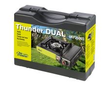 MEVA Plynový vařič THUNDER DUAL na kartuše 227g a PB láhev, černo-zelený (UKP25003) (3)