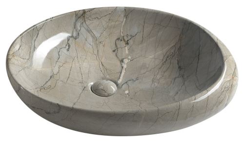 Sapho DALMA keramické umyvadlo 68x44x16,5 cm, grigio