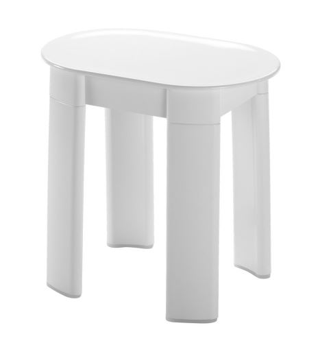 GEDY TETRA koupelnová stolička 42x41x27 cm, bílá (2872)