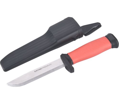 EXTOL PREMIUM Nůž univerzální s plastovým pouzdrem, 223/120mm