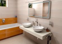 Sapho TAILOR rockstone deska 100x50 cm, provedení límce C (1)