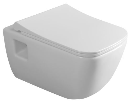 BRUCKNER WALTER závěsná WC mísa, Rimless, 52x37cm, bílá (201.502.0)