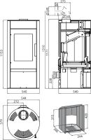 HAAS+SOHN Krbová kamna ANTIC, antracit/černá (0420915610000) (1)