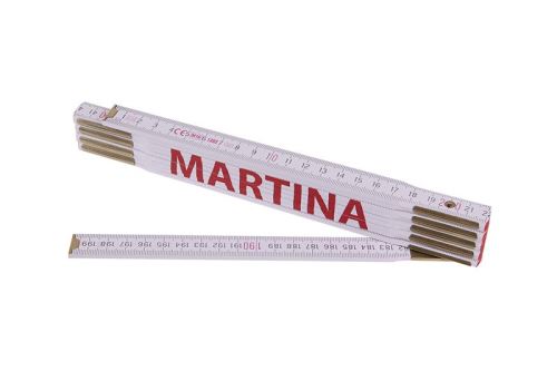 Metr skládací 2m MARTINA (PROFI,bílý,dřevo) (13462)
