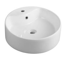 AQUALINE Keramické umyvadlo průměr 40x14,5 cm, na desku (49413) AQUALINE Keramické umyvadlo průměr 40x14,5 cm, na desku (49413)