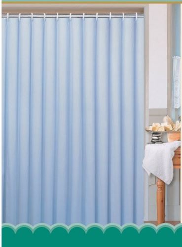 Aqualine Závěs 180x200cm, 100% polyester, jednobarevný modrý