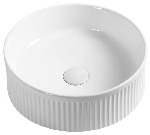 Sapho PICOBELLO keramické umyvadlo na desku Ø 37cm, bílá (AR484)