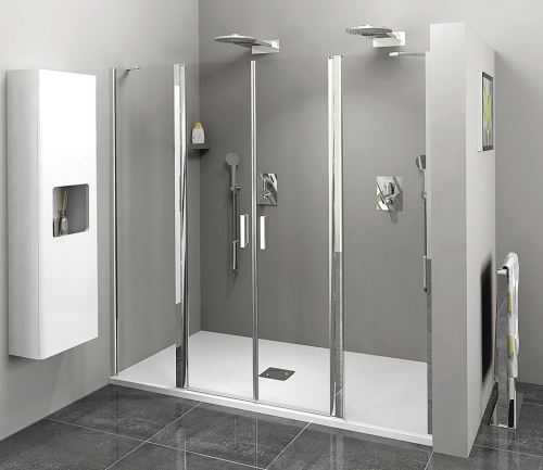 Polysan ZOOM LINE sprchové dveře 1600mm, čiré sklo