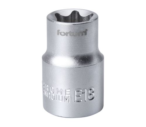 FORTUM Hlavice nástrčná vnitřní TORX 1/2", E 18, L 38mm