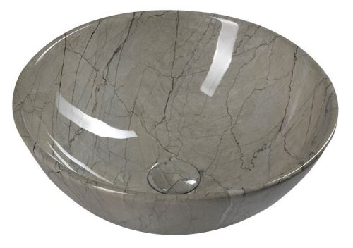 Sapho DALMA keramické umyvadlo 42x42x16,5 cm, grigio
