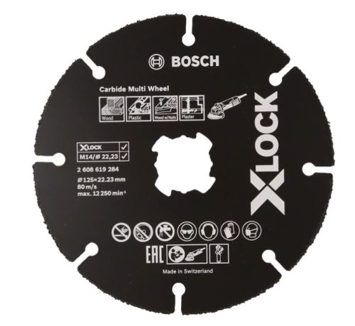 BOSCH Kotouč řezný X-LOCK Carbide Multi Wheel,125mm (2.608.619.284)